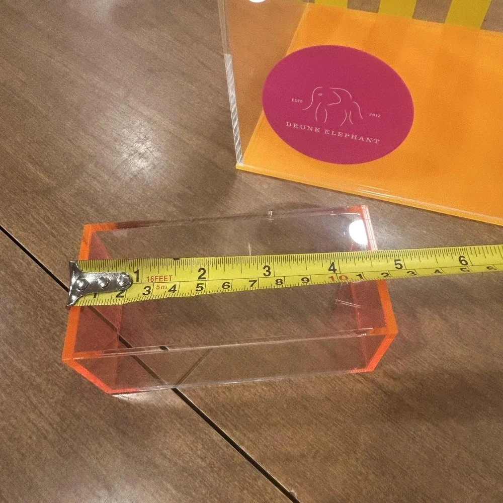 Drunk Elephant Acrylic Display Box Riser Set Multi-Color Organizer Decor Storage
